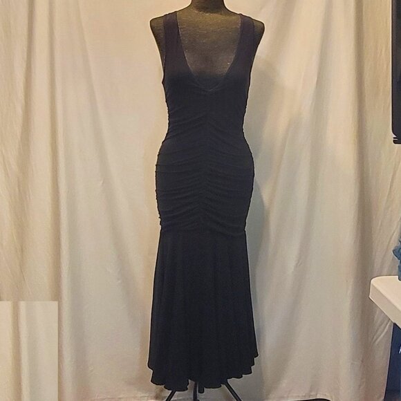 Velvet Dresses & Skirts - Velvet | Womens Vintage Gothic Mermaid Dress Size XS - Black